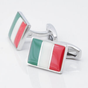 Italian Flag Cufflinks 2776