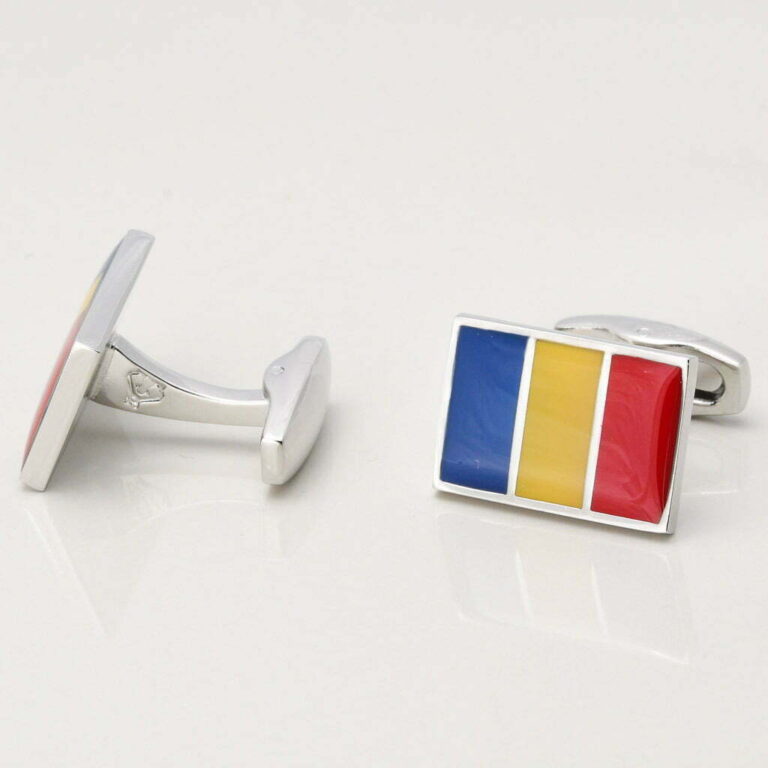 Romanian Flag Cufflinks Gallery 1 of 1