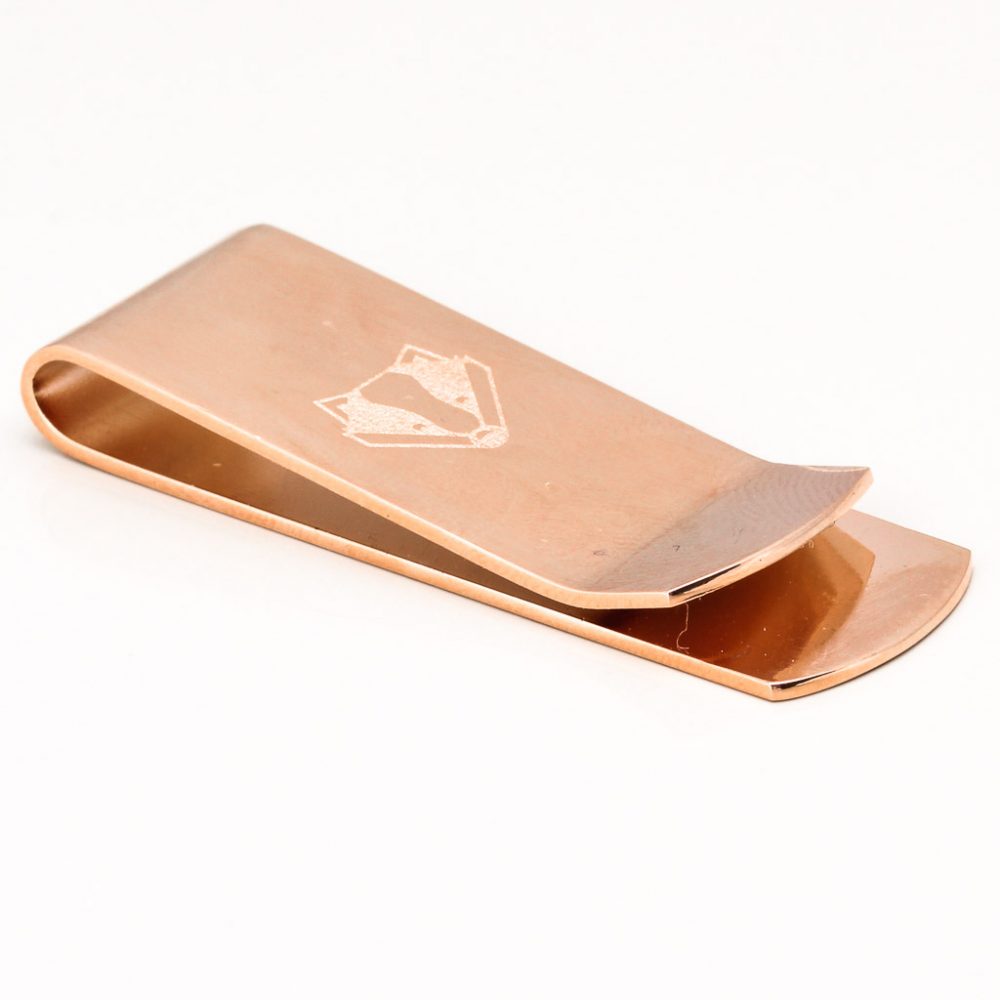 Rose Gold Engraved Money Clip Gallery 1 of 1