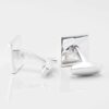 Sterling Silver Mother of Pearl Square Cufflinks Gallery 2 4038