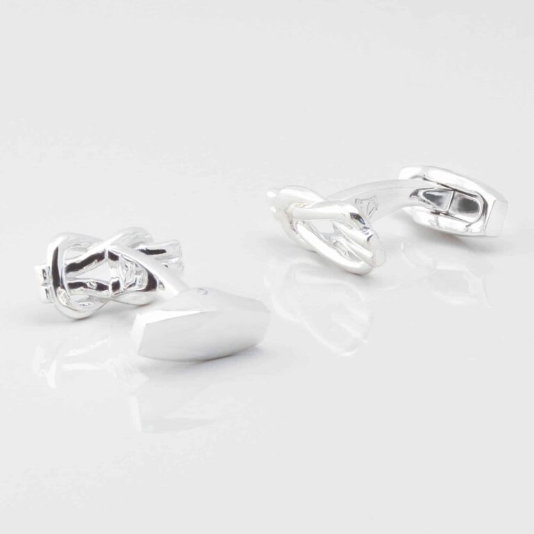 Sterling Silver Reef Knot Cufflinks Gallery 4431