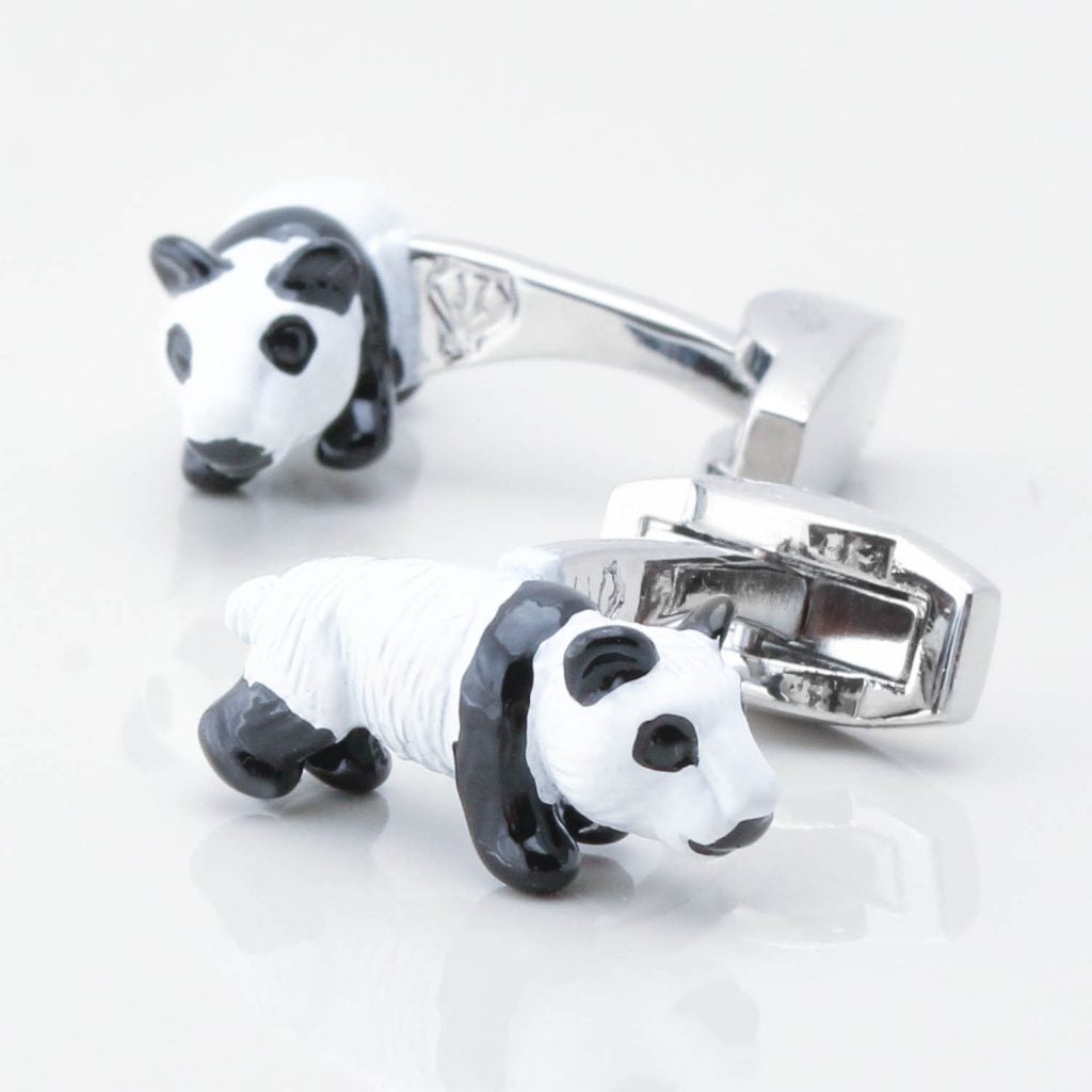 Panda Cufflinks by Badger & Brown. The Cufflink SpecialistsBadger and