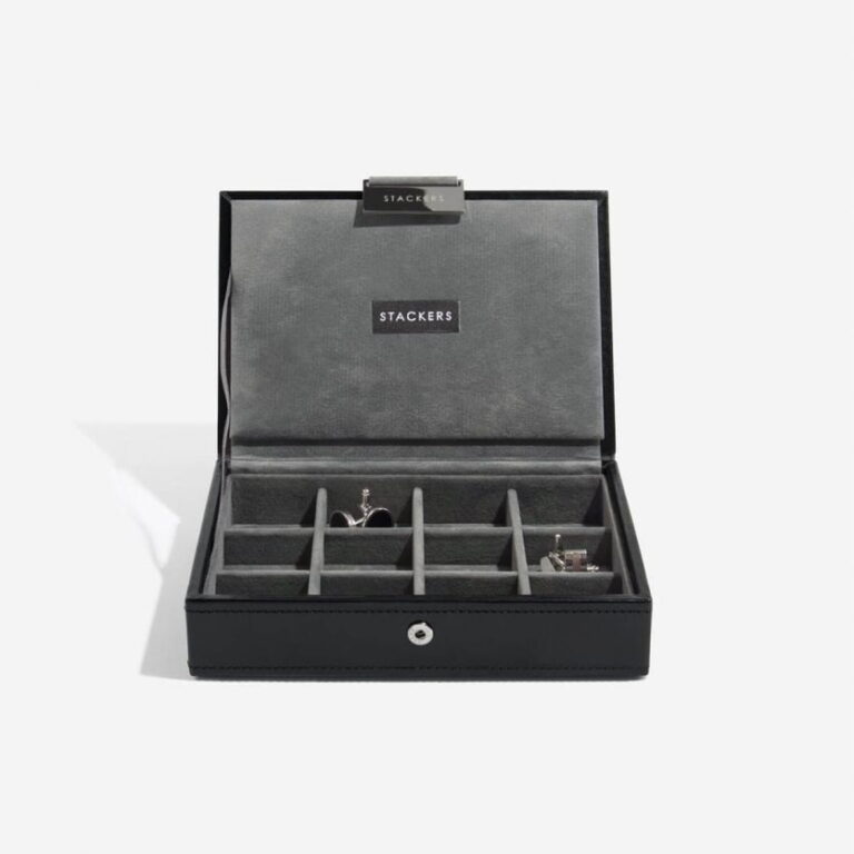 Black Cufflink Watch Box Gallery 2