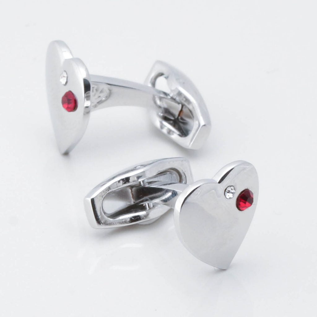 Swarovski Crystal Heart Cufflinks 2910