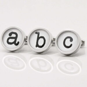Typewriter Font Letter Cufflinks