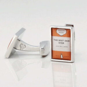 personalised book cover cufflinks
