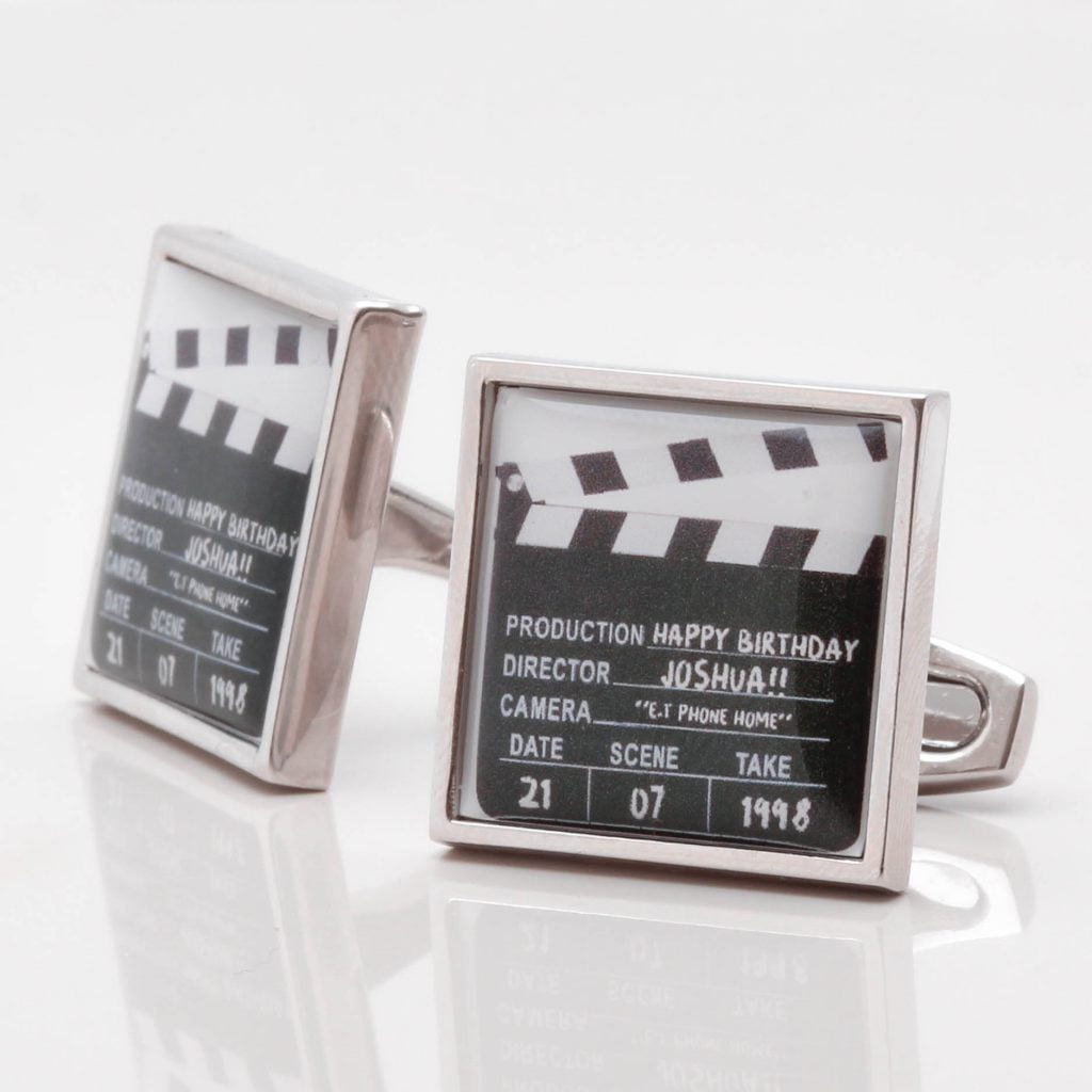 Personalised Clapper Board Cufflinks 1 of 1 1
