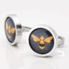 Navy Bee Cufflinks 1 of 1