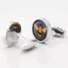 Navy Bee Cufflinks Gallery 1 of 1