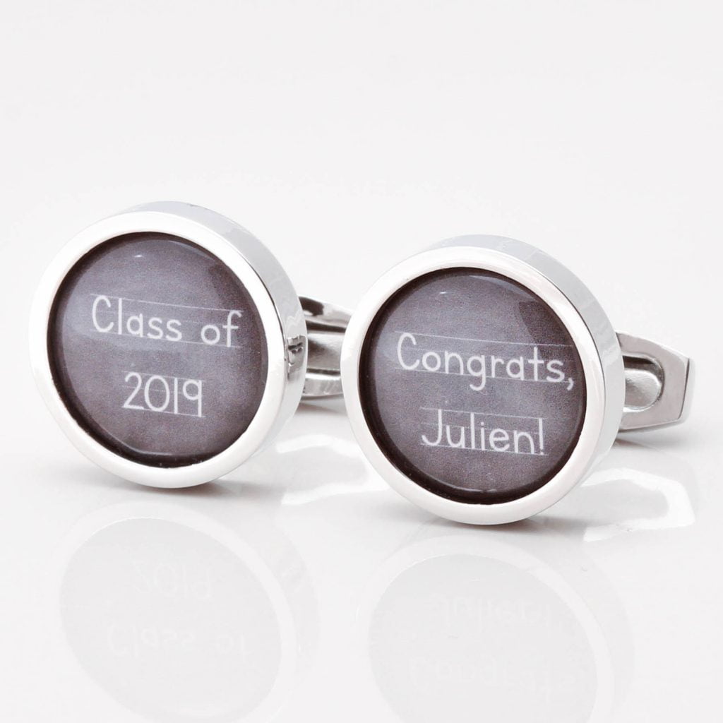 Personalised Chalkboard Graduation Cufflinks 1 of 1