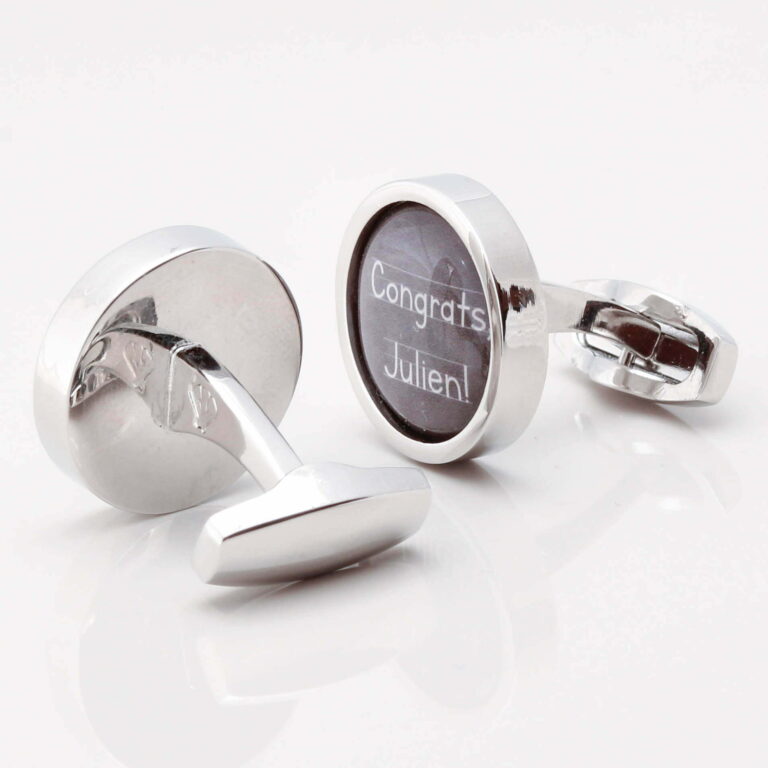 Personalised Chalkboard Graduation Cufflinks Gallery 1 of 1