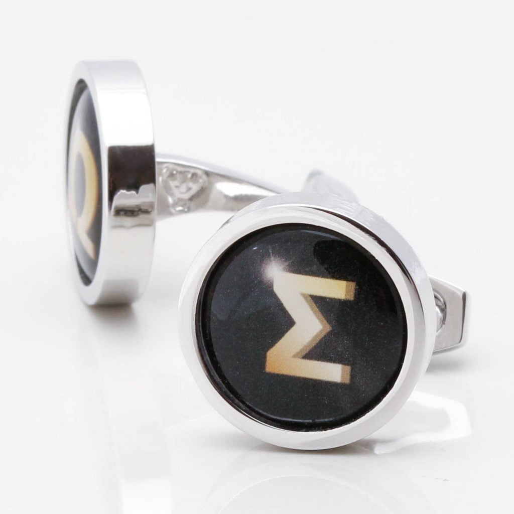 Personalised Greek Letter Cufflinks 1 of 1