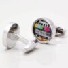 Personalised TV Test Card Cufflinks Gallery 1 of 1