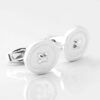 Sterling Silver Button Cufflinks 4173