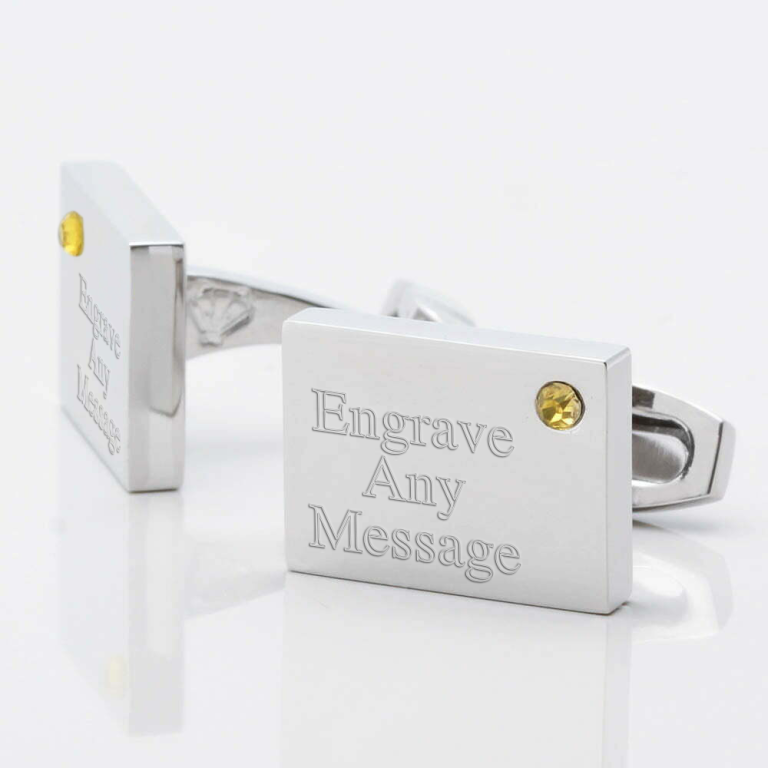 Birthstone-Topaz-Cufflinks-1-of-1-new-engraved