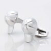 Silver Baseball Cufflinks