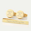 TIE BAR SETS GOLD CIRCLE 2