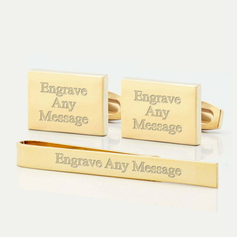 TIE BAR SETS GOLD RECT2