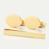 TIE BAR SETS3 OVAL GOLD