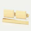 TIE BAR SETS3 RECT GOLD