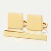 TIE BAR SETS3 SQUARE GOLD