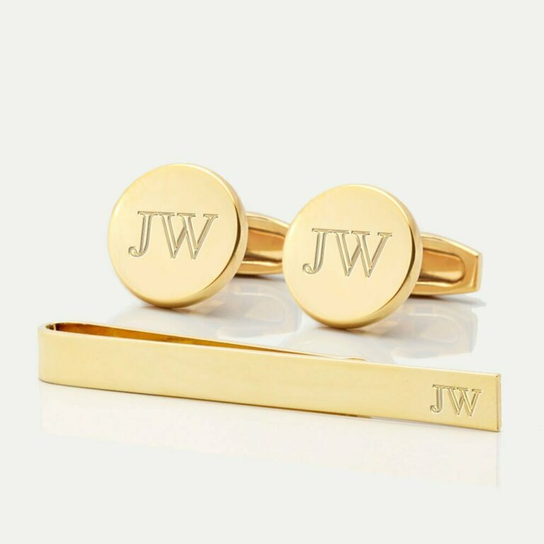 TIE BAR SETS3 gold circle init 2