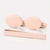 TIE BAR SETS3 oval rose