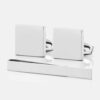 TIE BAR SETS3 silver square