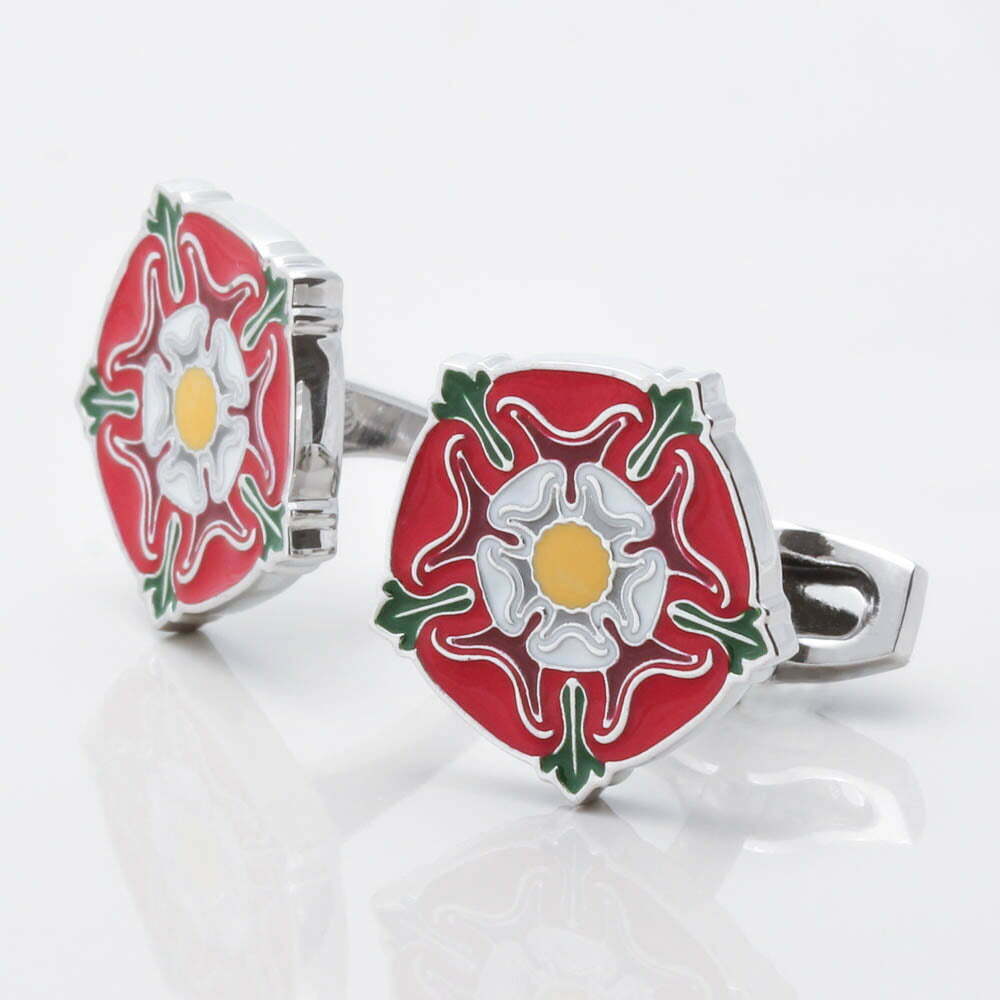 Tudor Rose Cufflinks by Badger & Brown. The Cufflink Specialists