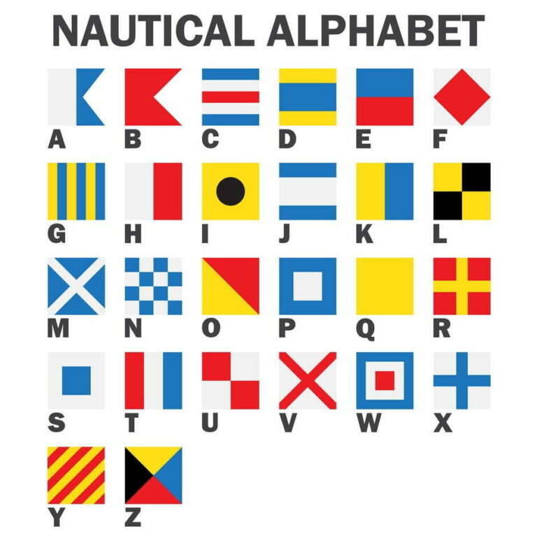 set of maritime signal flags vector 22390670