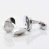 Mother of Pearl Onyx Yin and Yang Cufflinks Gallery 1 of 1