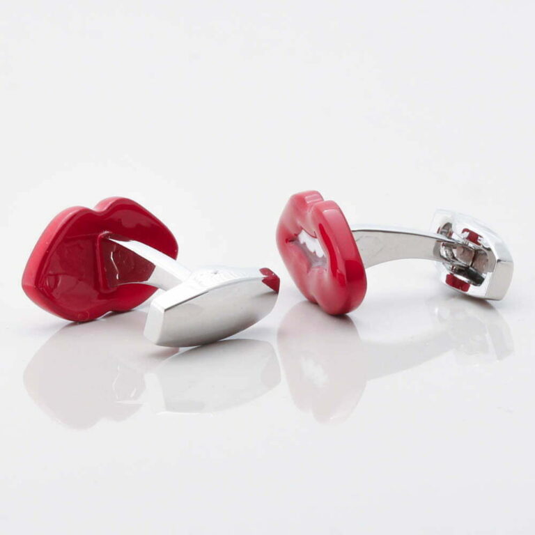 Red Lip Cufflinks Gallery 1 of 1