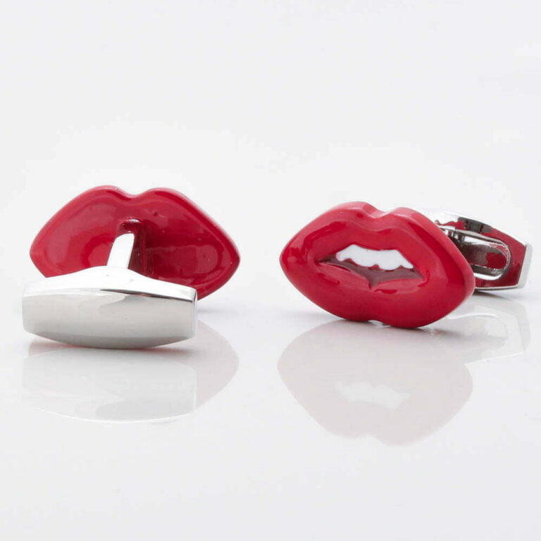 Red Lip Cufflinks Gallery 2 1 of 1