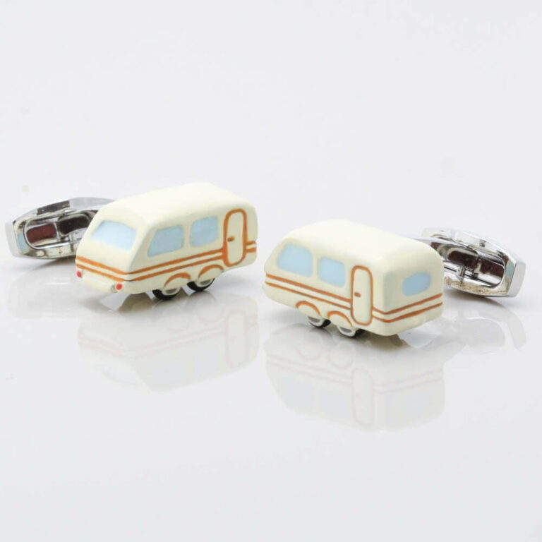 Retro Caravan Cufflinks Gallery 1 of 1
