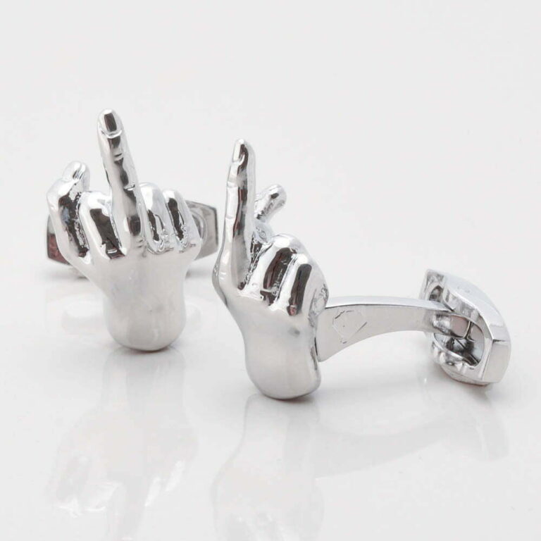 Middle Finger Cufflinks Gallery 1 of 1
