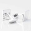 Sterling Silver Square Cufflinks Gallery 2 3540