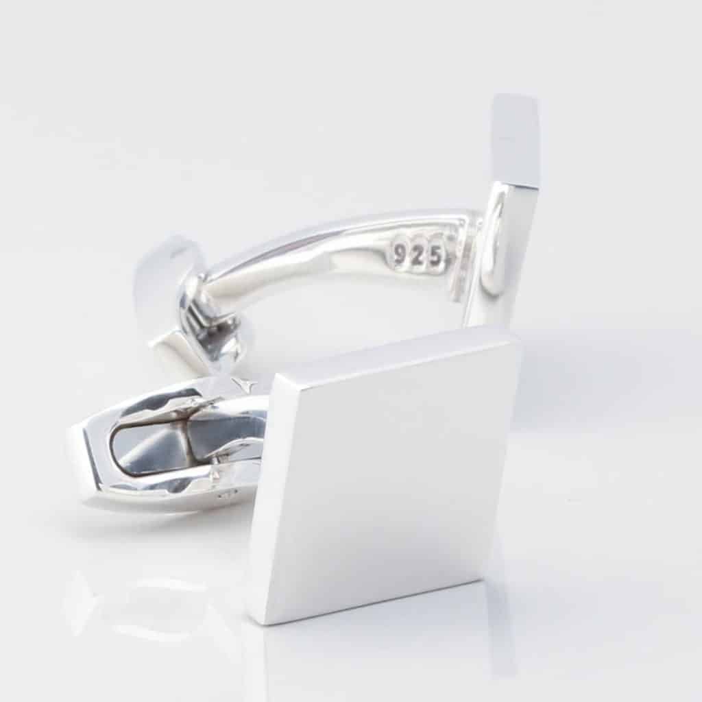 Sterling Silver Square Cufflinks Gallery 3538