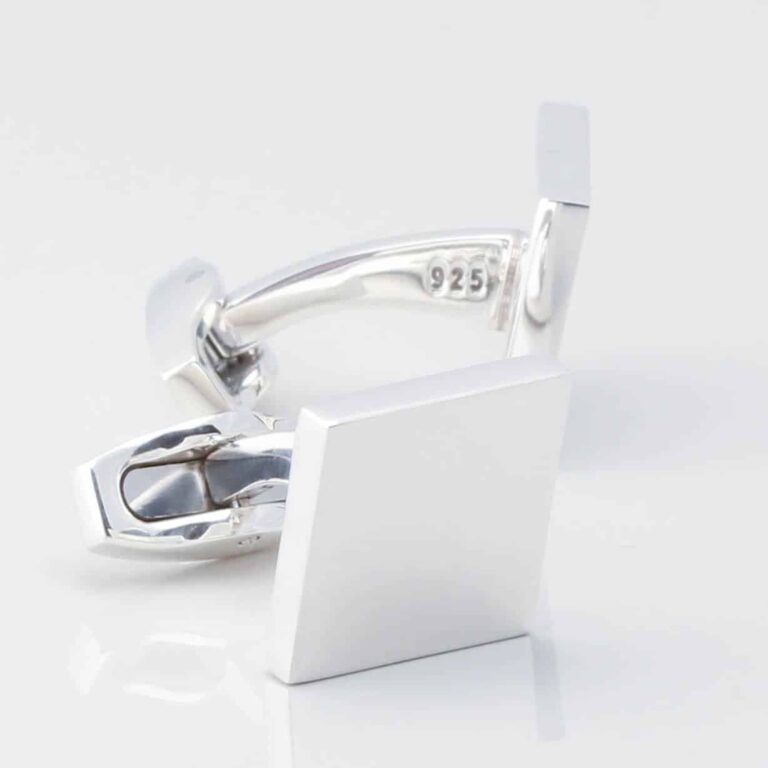 Sterling Silver Square Cufflinks Gallery 3538