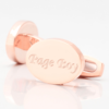 personalised pageboy rose gold engraved cufflinks