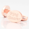 personalised ringbearer rose gold engraved cufflinks