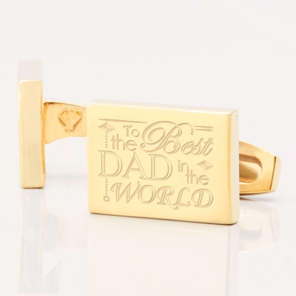 1 FATHERS DAY GOLD RECTANGLE