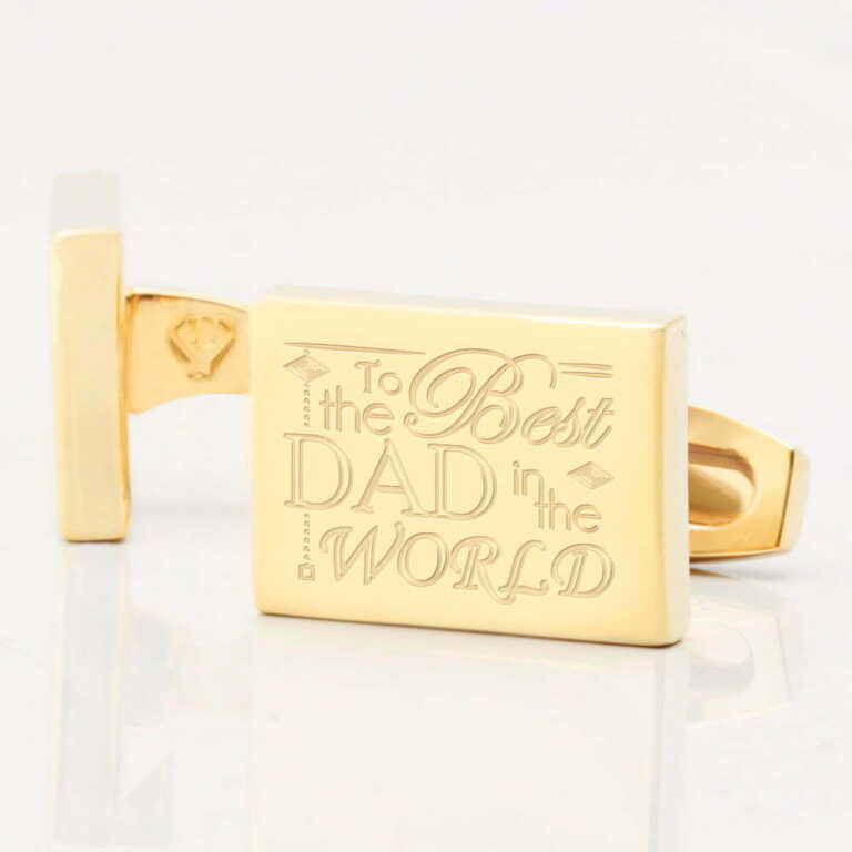 1 FATHERS DAY GOLD RECTANGLE