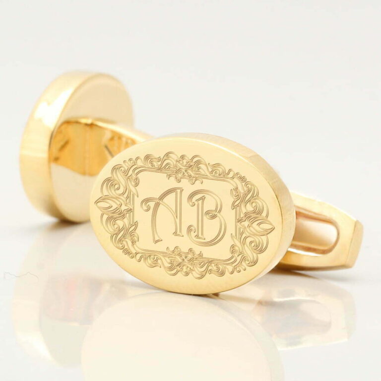 3 GOLD OVAL ORNAMENTAL