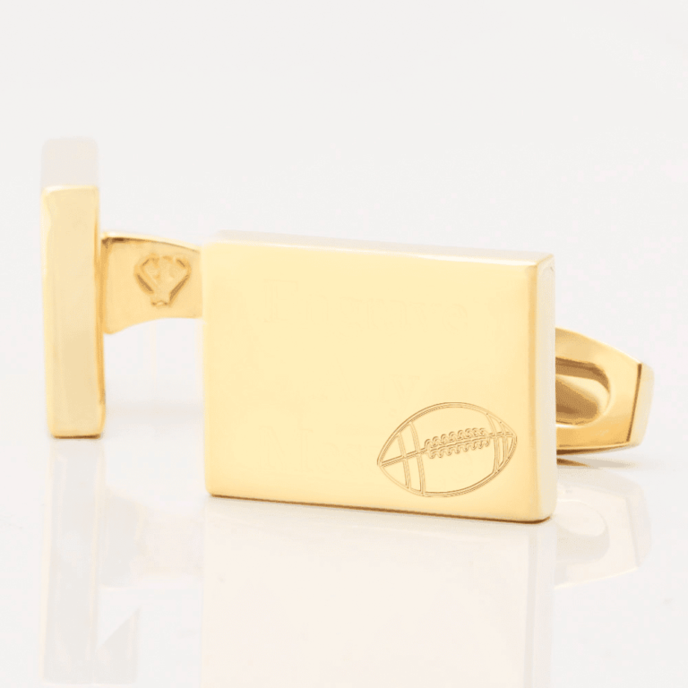 American Football Rectangle Gold