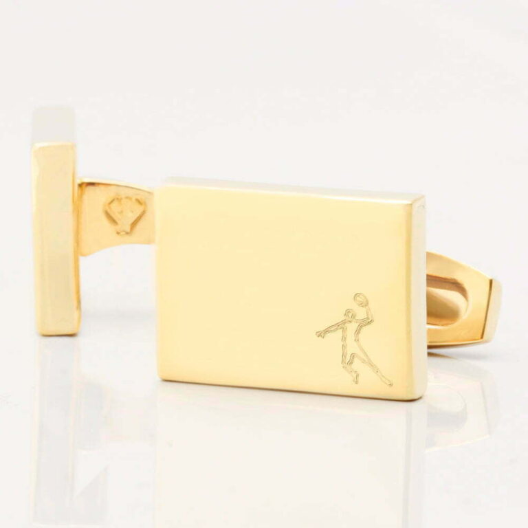 Basketball Jump Rectangle Gold