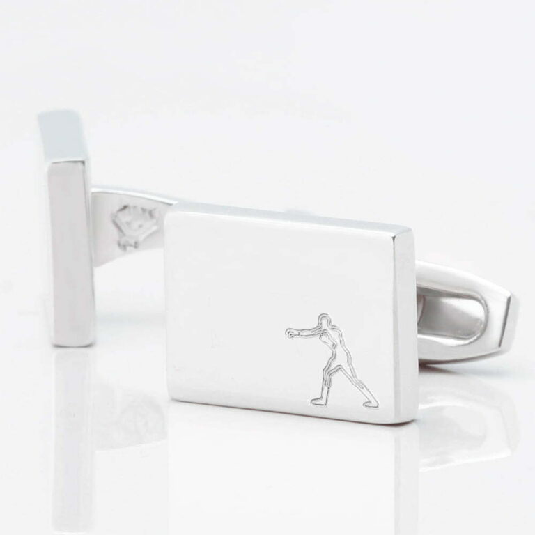 Boxing Punch Rectangle Silver