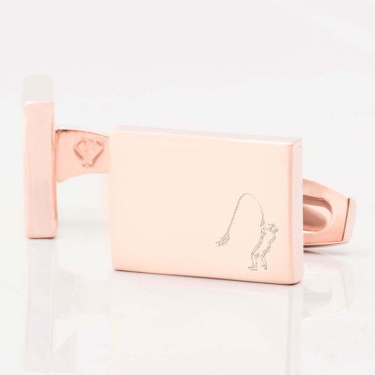 Fishing Rectangle Rose Gold