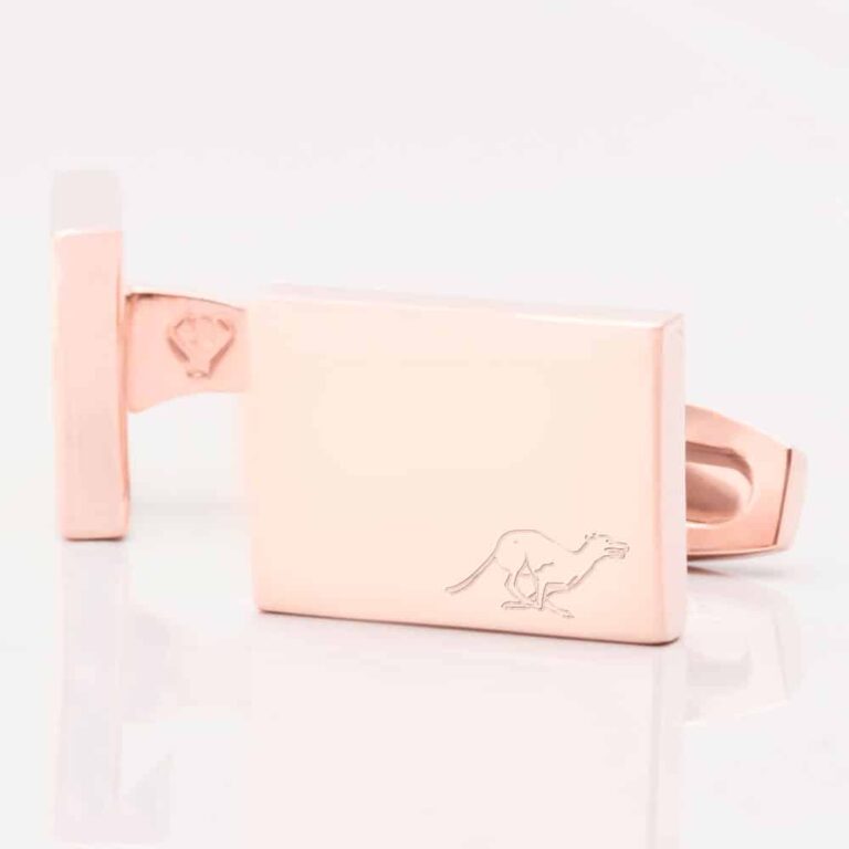Greyhound Rectangle Rose Gold 1