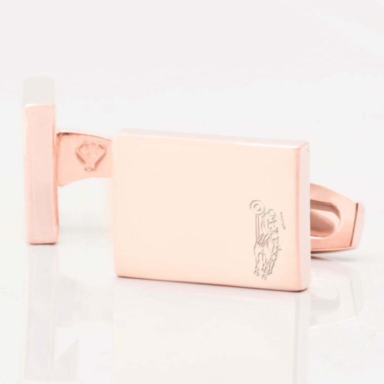 Horse Racing Finishing Post Rectangle Rose Gold