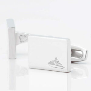 Jet Skiing Rectangle Silver